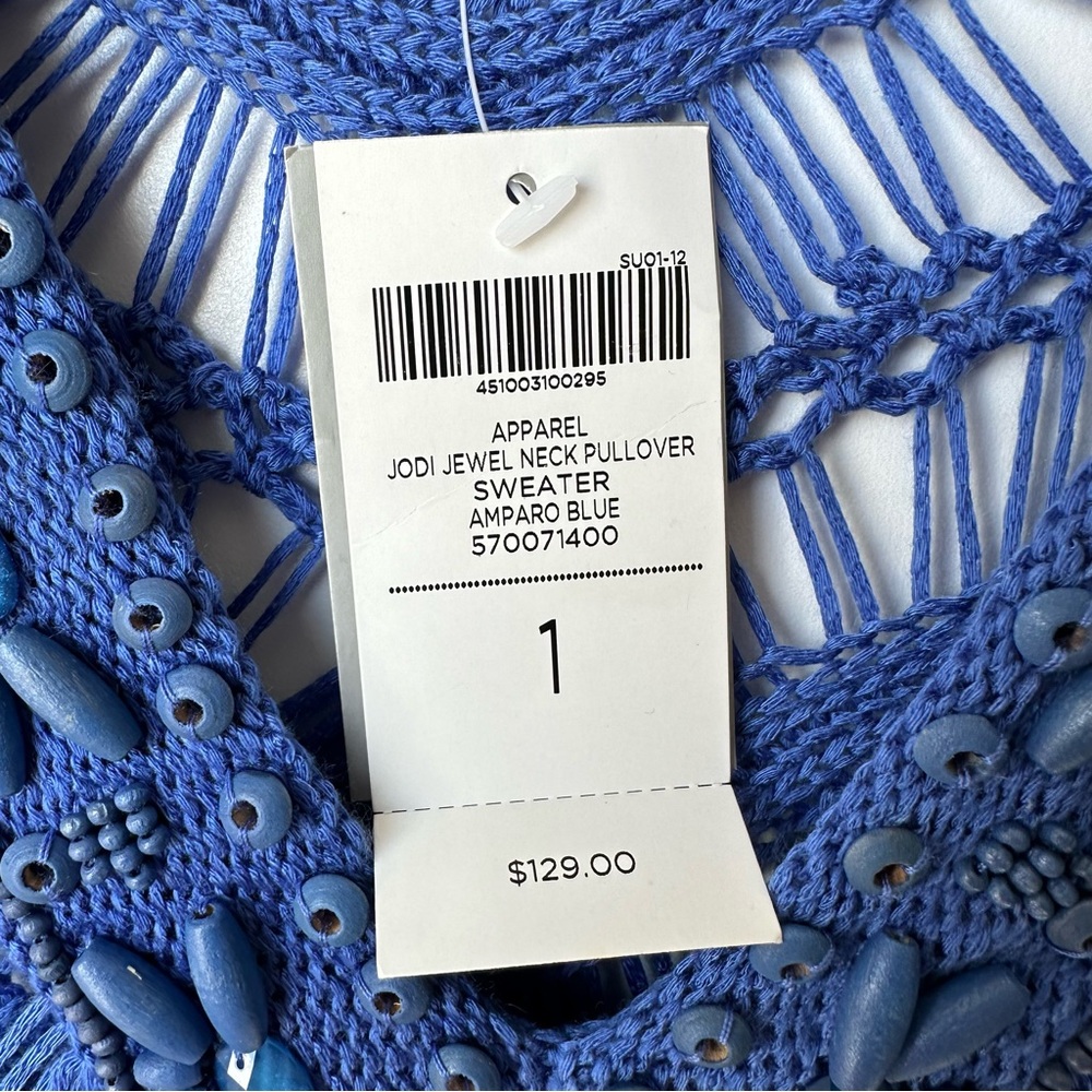 Chicos Jodi Jewel Neck Pullover Sweater - Picture 3 of 7